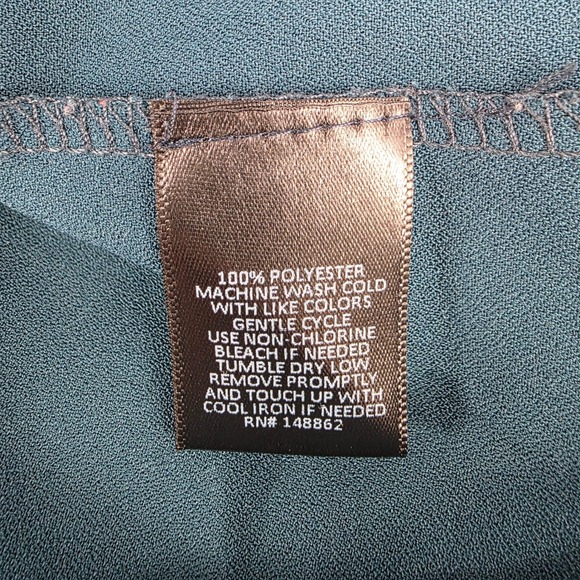 Torrid Crochet Lace Trim Sleeveless Blouse Women 1 Teal Green Keyhole Back - Picture 4 of 6